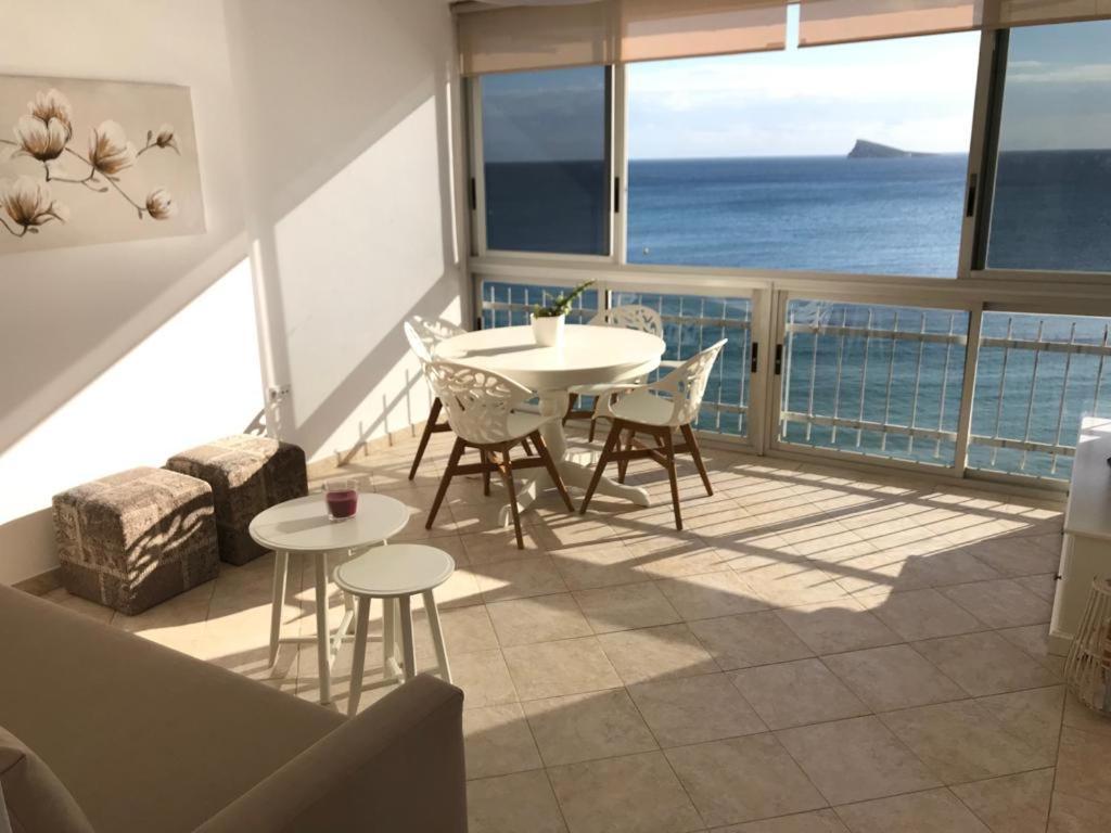 Los Fernandos, 1St Line Beachfront Poniente, 2 Bedroom Apartment Ocean Terrace Бенидорм Екстериор снимка